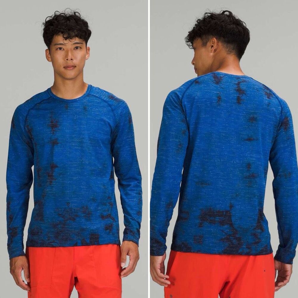 Lululemon Metal Vent Tech Long Sleeve Shirt 2.0 in Disconnect Marble Dye Symphon